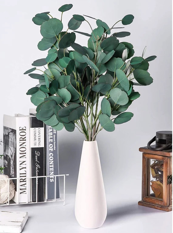 Real Touch Eucalyptus Branches - Faux Silver Dollar Eucalyptus - Artificial Eucalyptus - Eucalypt... | Etsy (US)