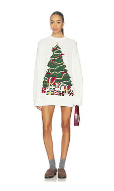 Show Me Your Mumu Fireside Sweater in Christmas Tree Knit from Revolve.com | Revolve Clothing (Global)