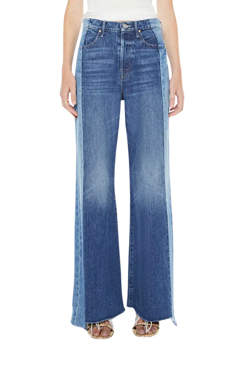 The Tux Sidestepper Sneak Frayed High Waist Bootcut Jeans (Women) | Nordstrom | Nordstrom