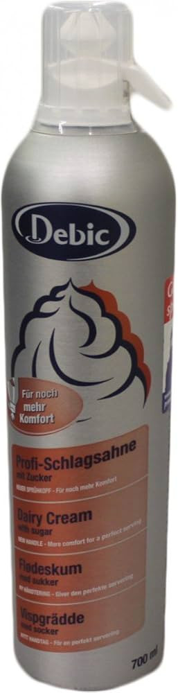 Debic Sprühsahne gezuckert 35% 700ml | Amazon (DE)