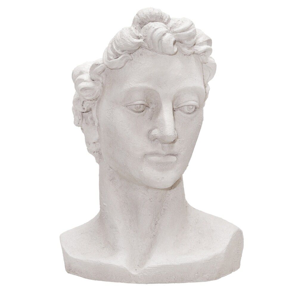 21"H Greek Statue Planter, Ivory (Beige) | Bed Bath & Beyond