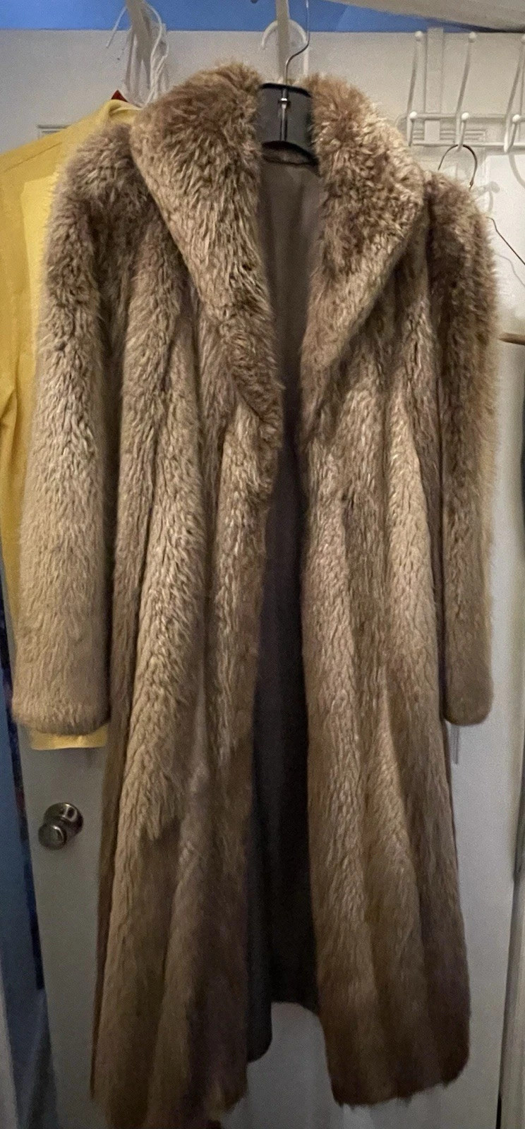 Vintage Beaver Fur Coat Long Full Length Womens L/XL EXCELLENT | eBay US