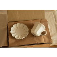 Kohyo Rinka Coffee Mug & Saucer Plate Set | Kaneko Pottery - Handmade Ceramics Tea Gift For Her Artistic Tableware Cup | Etsy (US)