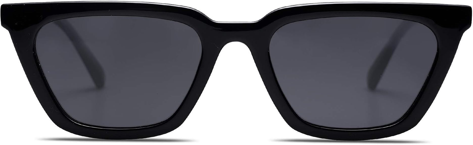 SOJOS Polarized Narrow Square Cateye Sunglasses for Women Retro Trendy Driving Glasses SJ2169 | Amazon (US)