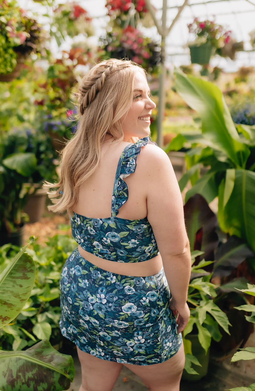 Aria Swim Skirt - Navy Floral-Final Sale | Desert Sage Swim