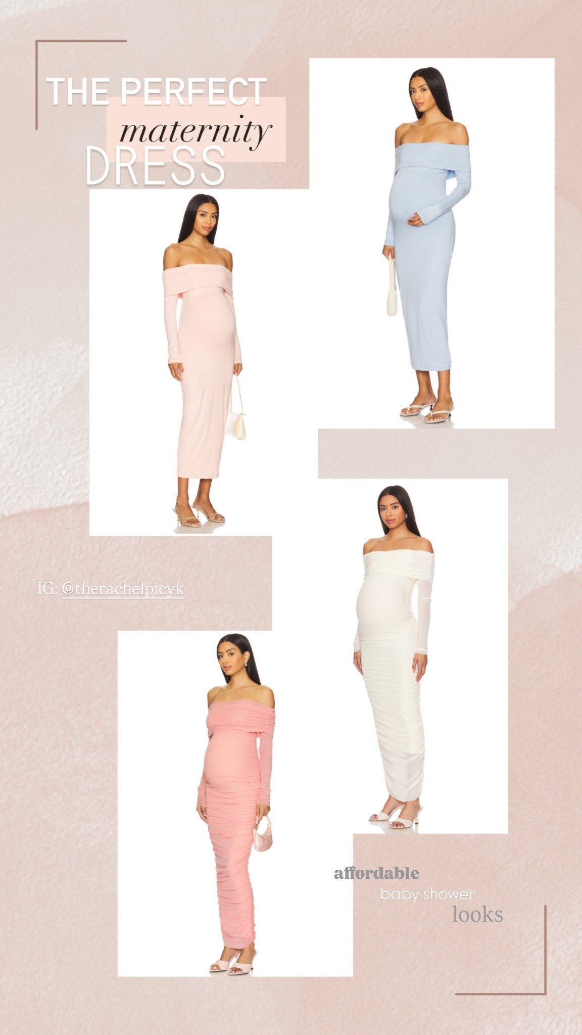 the perfect maternity dress for your upcoming baby shower / sprinkle shower / special event 💗🤍🩵

#LTKBump #LTKParties #LTKStyleTip