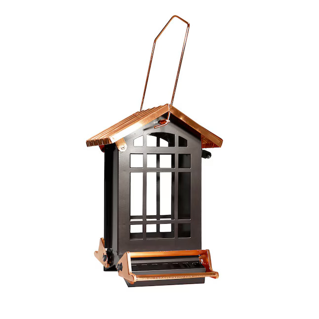 National Audubon Society Steel Hanging Squirrel-resistant Hopper Bird Feeder- 7-lb | Lowe's