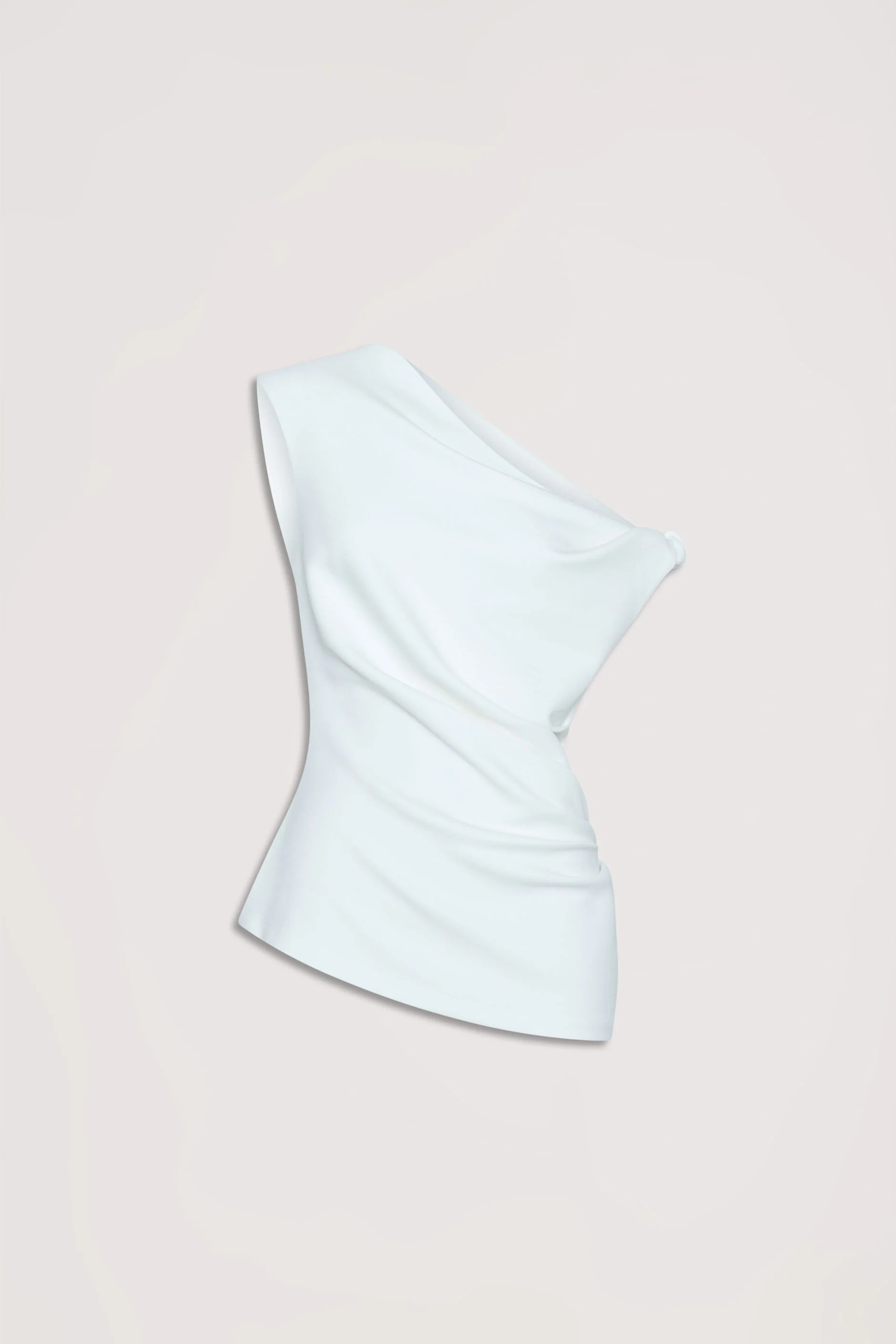 Mina Twist Tipped Shoulder Top - Ivory | DECJUBA