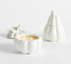 Ceramic Pumpkin Candle - Pumpkin Pie | Pottery Barn (US)