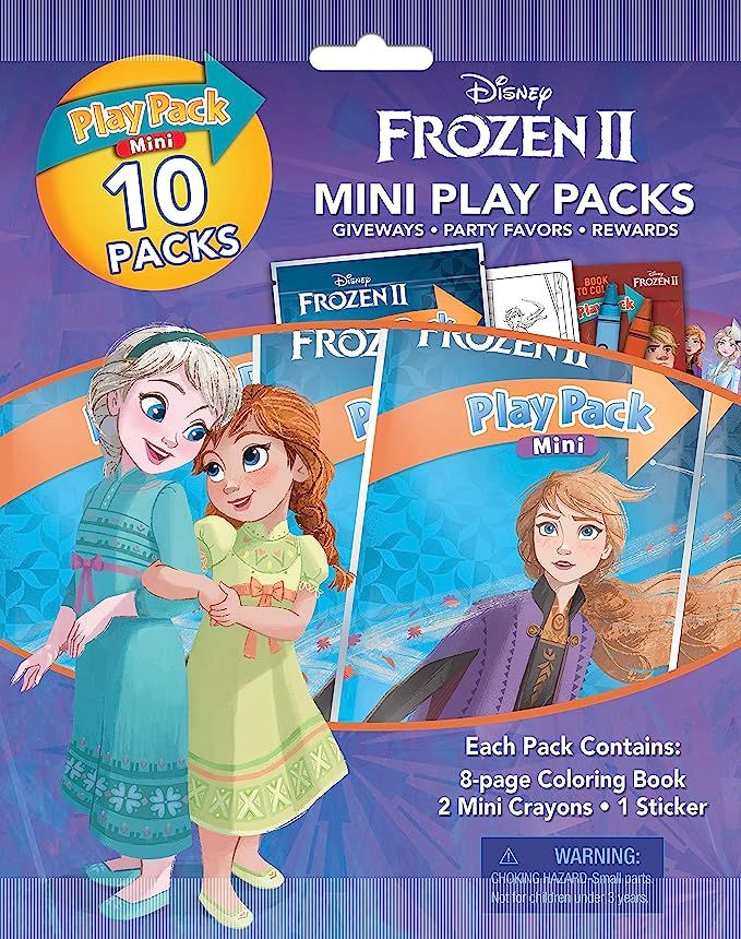 Disney Frozen 2 Mini Play Packs 10-Pack with Crayons and Stickers 45816 | Amazon (US)