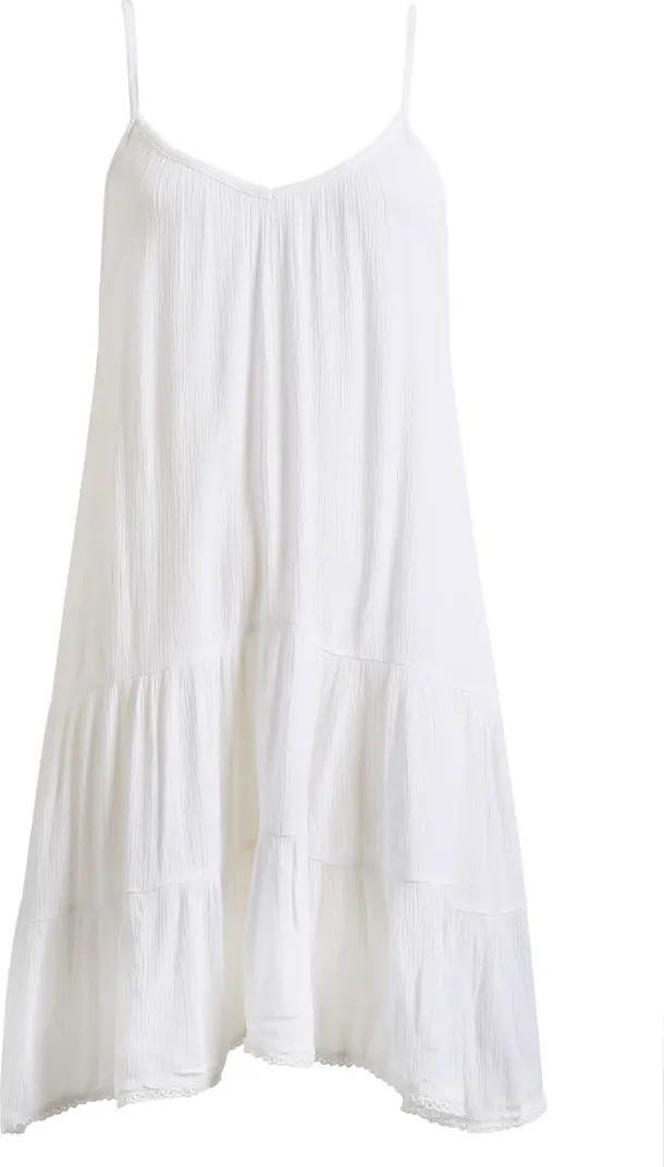 Tiered Crinkle Cover-Up Dress | Nordstrom