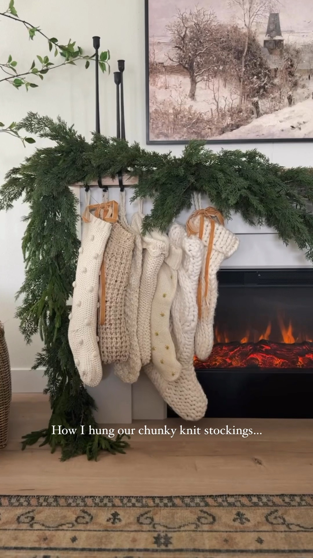 It’s all about the layers 🤌 

This is my first year trying this mantle hooks and I love that they are adjustable!

I’ve collected these stockings over the past few years, but almost are still available. I added my $5 target bows and bells (not shown here but I did link them). I love the collected look of these non-matching, yet neutral stockings. Have you hung yours up yet?

Follow @frengpartyof6 for more neutral + holiday home finds!

#stockings #manteldecor #fireplacedesign #electricfireplace #diyfireplace #christmasdecor #christmasdecorating 

#LTKFindsUnder50 #LTKHoliday #LTKHome