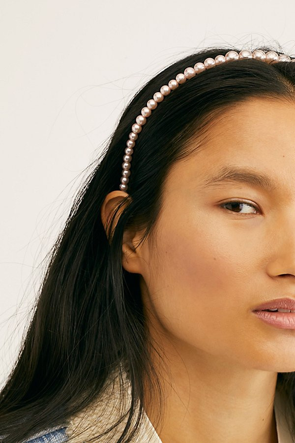 Perfect Pearl Headband by Free People, Blush, One Size | Free People (Global - UK&FR Excluded)