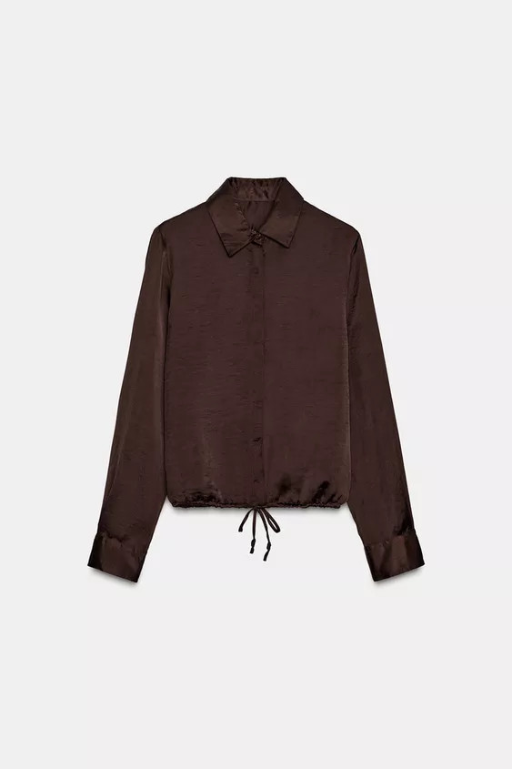 SATIN SHIRT ZW COLLECTION | Zara UK