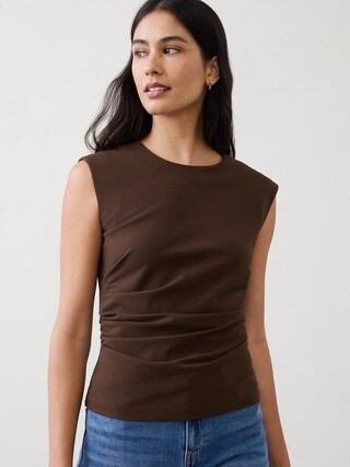 Draped-Waist Top | Banana Republic Factory