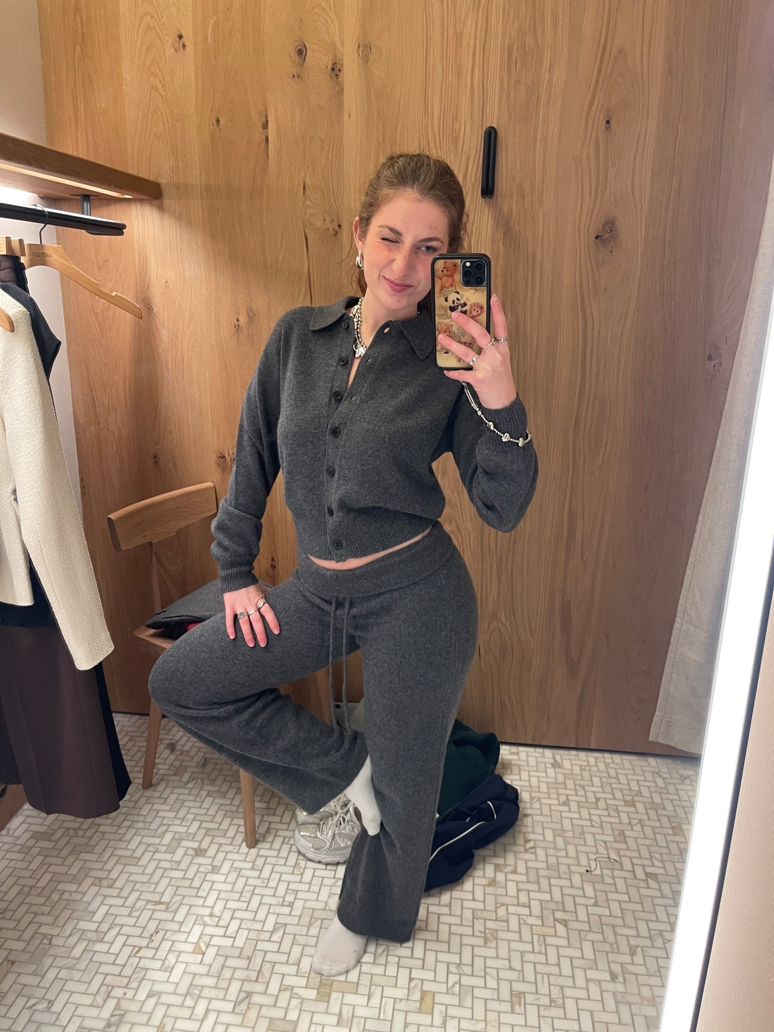 full aritzia cashmere 100% cashmere set in heather charcoal matching set lounge wear comfy casual elevated daily wear everyday luxury 

#LTKWorkwear #LTKStyleTip #LTKSeasonal