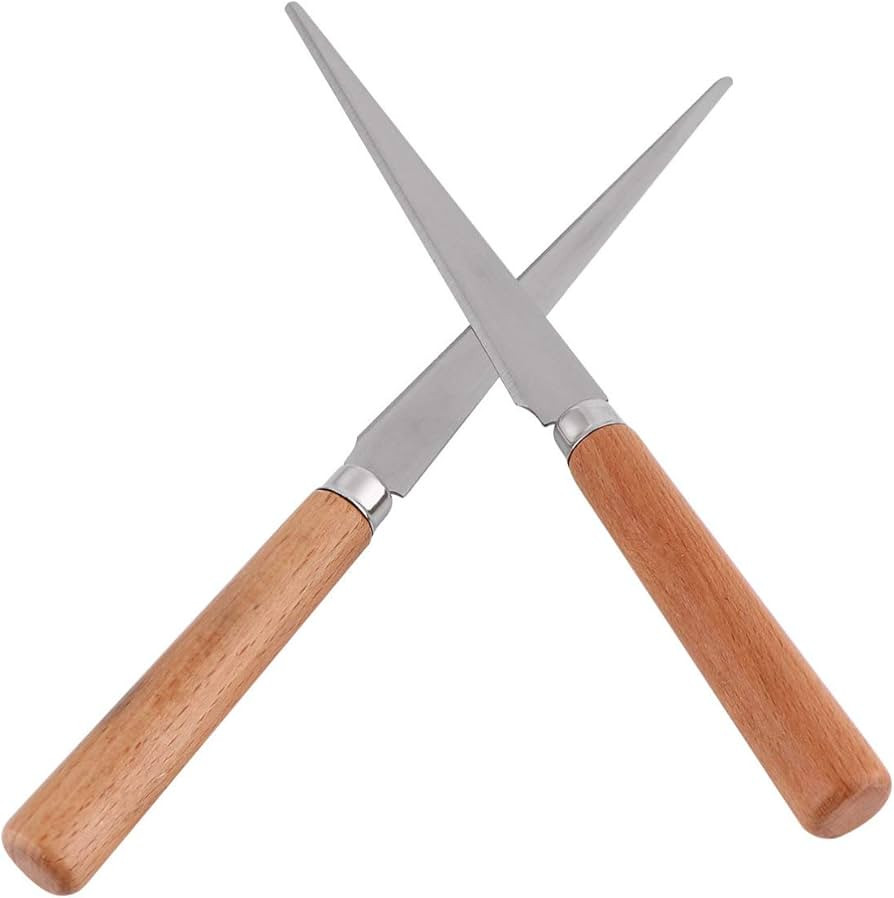 ARTIBETTER 2PCS Wooden Handle Fettling Knife Craft Art Tools Fettling Knife for Pottery/Sculpting... | Amazon (US)