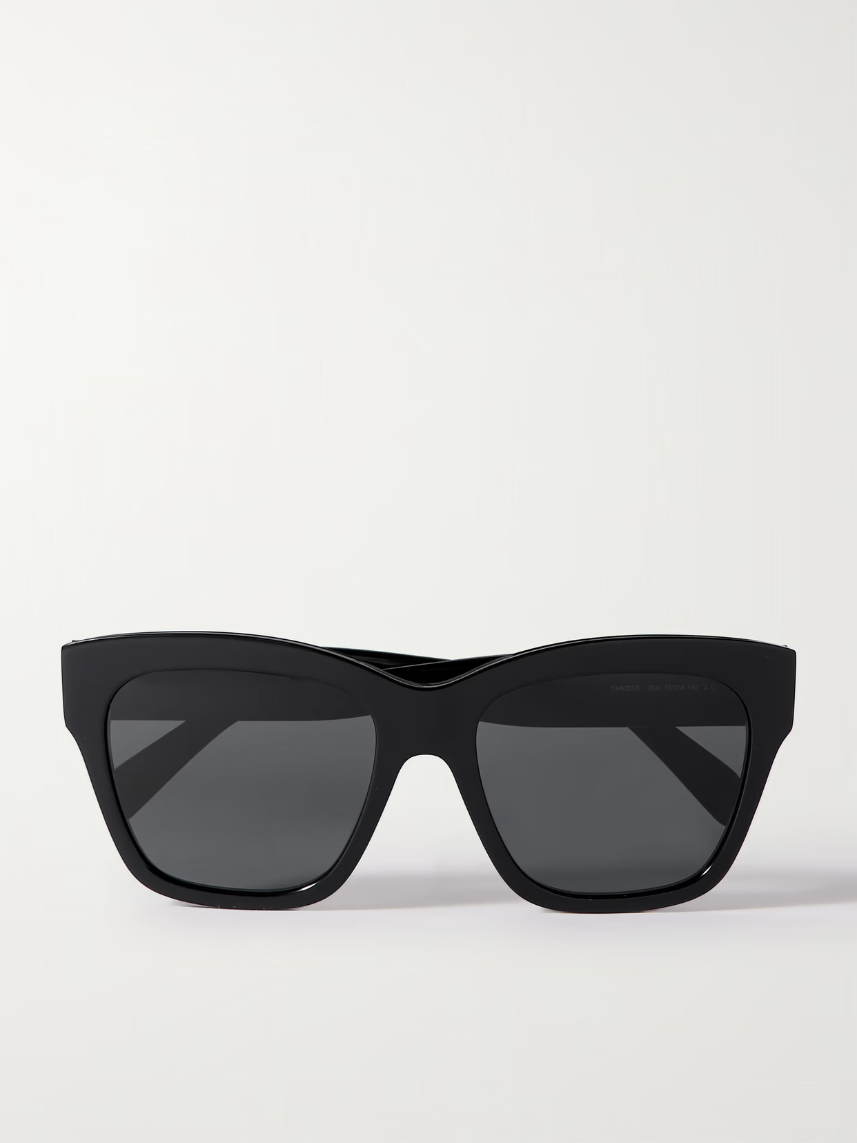 CELINE Eyewear - Triomphe Square-frame Acetate Sunglasses - Black | NET-A-PORTER (US)