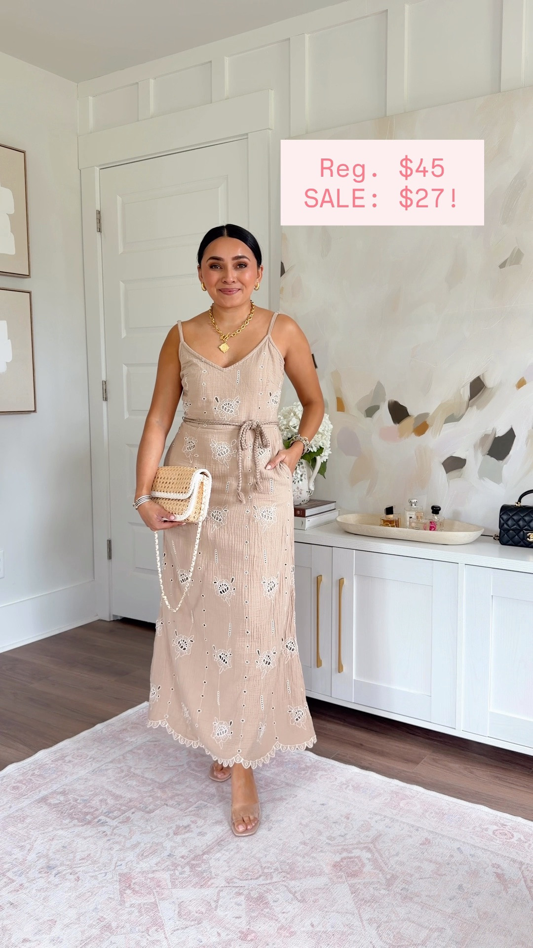 Dress size xs TTS
Clear heels size 5 TTS 

Summer Outfits 
Summer Dresses

#LTKPetite #LTKSaleAlert #LTKgrwm