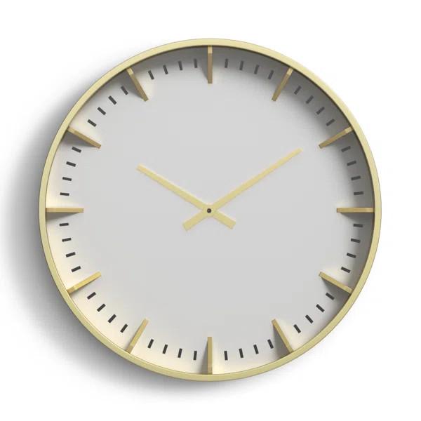 Della 19.63'' Metal Wall Clock | Joss & Main