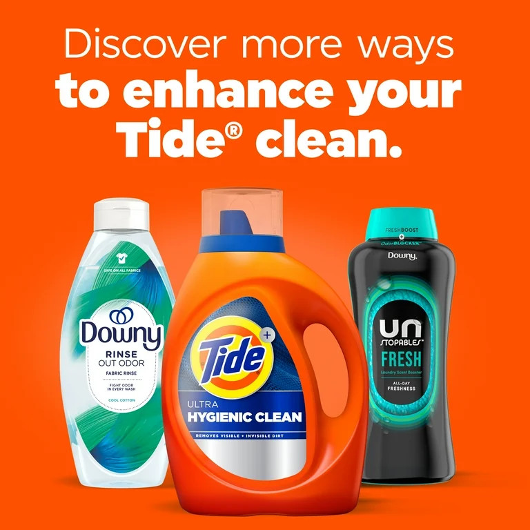 Tide Ultra Hygienic Clean Liquid Laundry Detergent, Original Scent, 73 fl oz, 52 Loads | Walmart (US)
