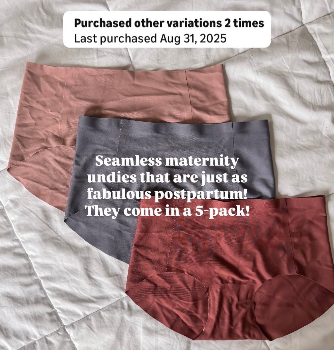 Lovelovelove these seamless maternity undies that are just as fabulous postpartum! 

#LTKBump #LTKmomlife