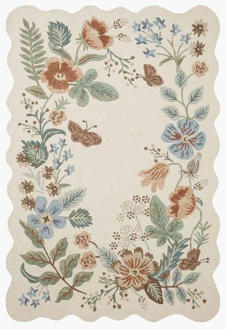 Silhouette SIH-02 Cream Wool Handmade Area Rug | Rugs Direct