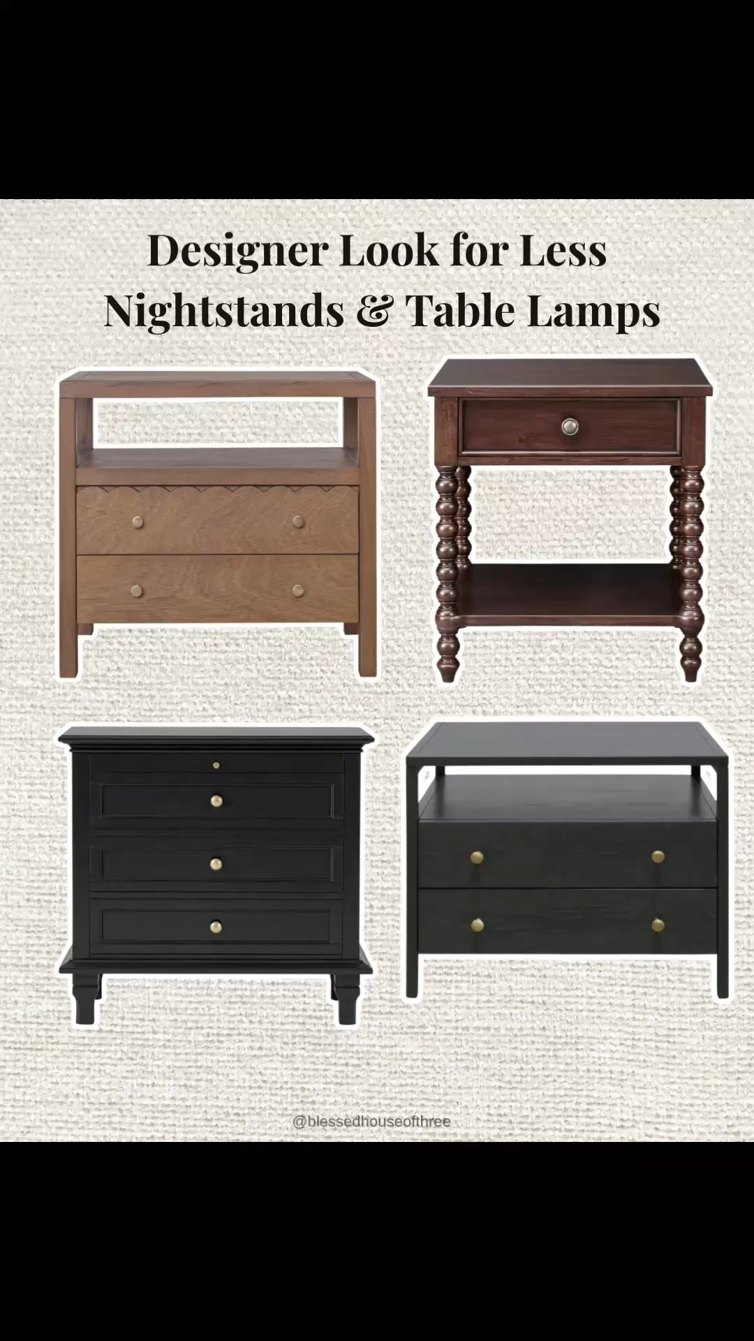 If you’ve been dreaming of the designer bedroom look without the designer price tag, these are some of my favorite nightstands and table lamps to recreate the look for less. I’m sharing designer-inspired bedroom furniture and lighting that gives you that high-end, collected feel while staying budget friendly. Whether you’re updating your primary bedroom, guest room, or creating a cozy neutral space, these affordable finds look so much more expensive than they are. I’m linking all of these favorites along with even more designer-inspired bedroom decor, nightstands, table lamps, bedroom furniture, and home finds to help you create a timeless, elevated home.

#LTKHome #LTKSeasonal #LTKSaleAlert