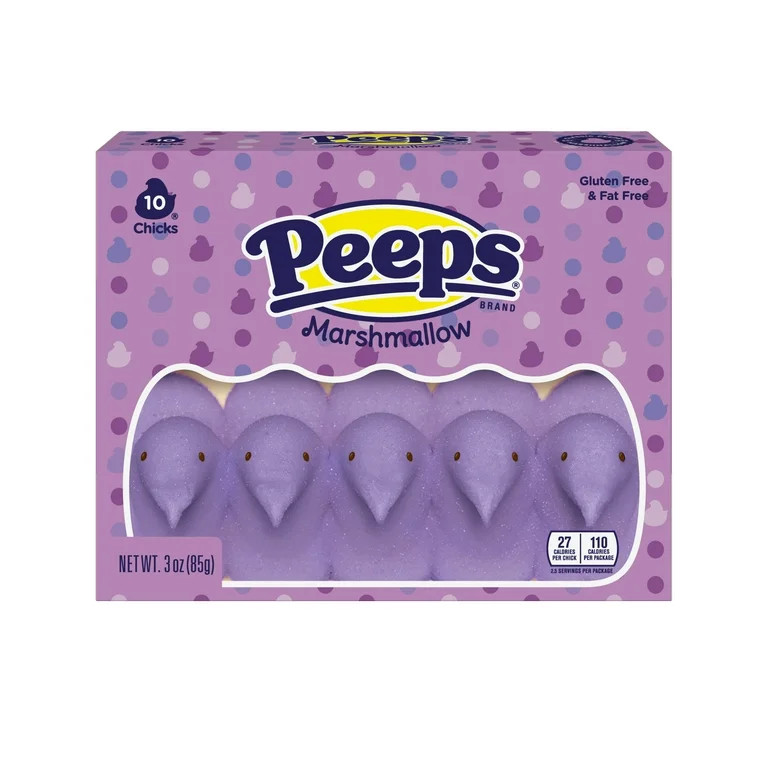 Peeps, Lavender Marshmallow Chicks, Easter Candy, - 10 Count (3 Ounces) - Walmart.com | Walmart (US)