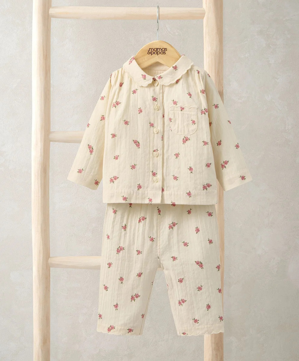 Woven Rose Pyjamas | Mamas & Papas