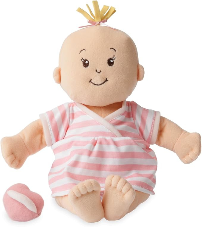 Manhattan Toy Baby Stella Soft First Baby Doll for Ages 1 Year and Up, 15", Peach | Amazon (US)