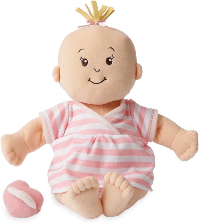 Manhattan Toy Baby Stella Soft First Baby Doll for Ages 1 Year and Up, 15", Peach | Amazon (US)
