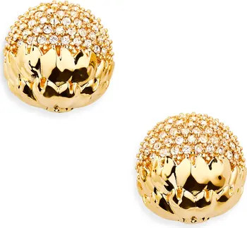Oscar de la Renta Artichoke Pavè Stud Earrings | Nordstrom | Nordstrom