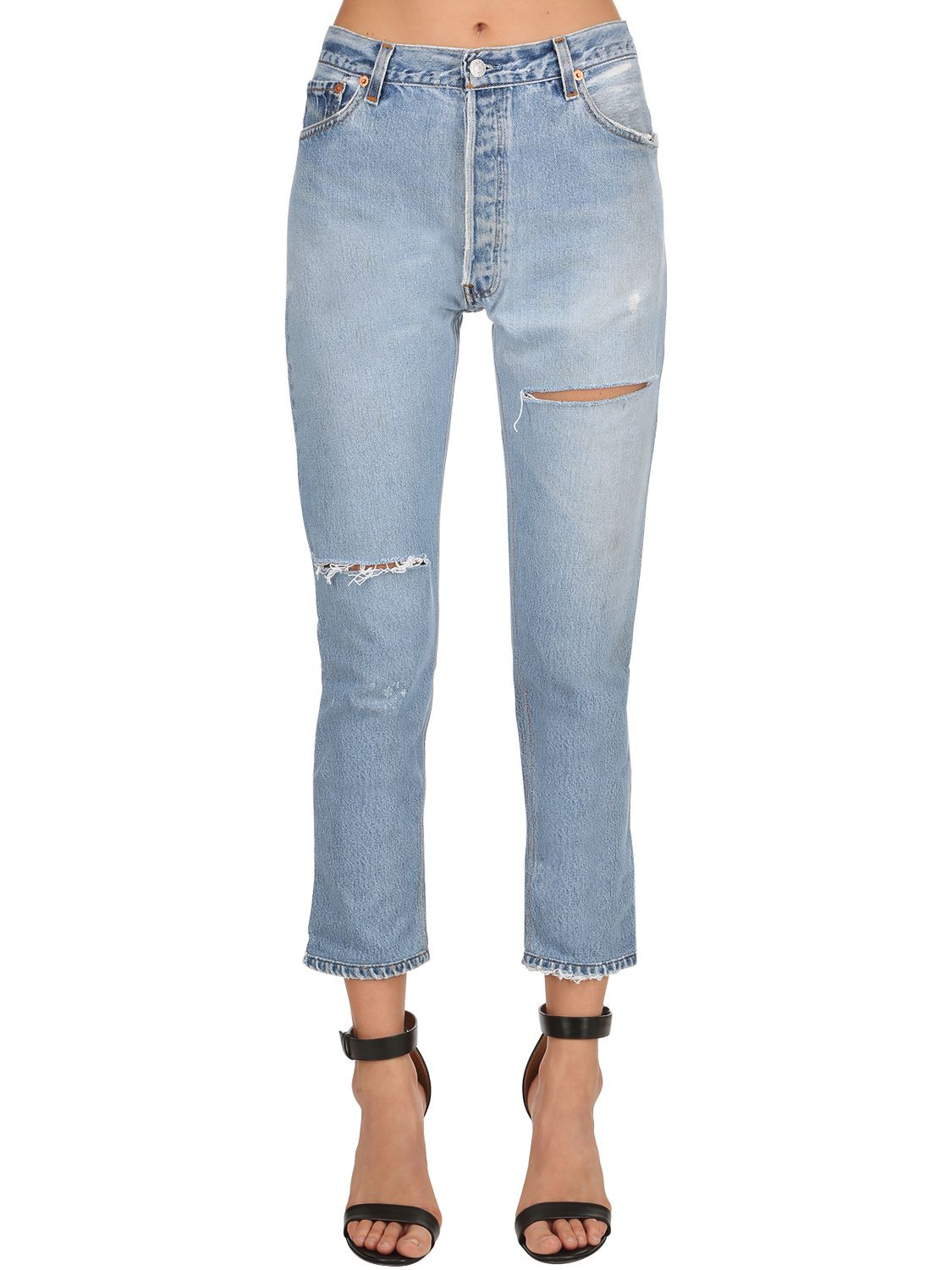 HIGH RISE LEVI'S VINTAGE DENIM JEANS | Luisaviaroma