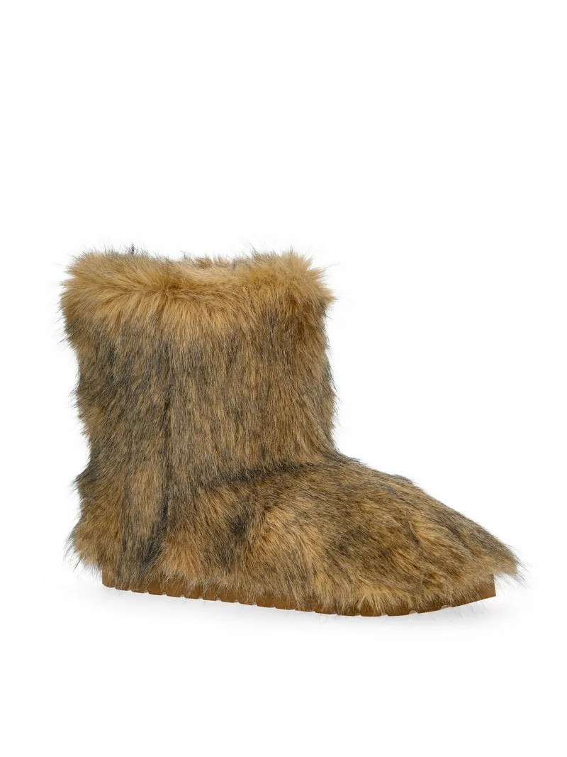 Madden NYC Womens Faux Fur Winter Booties | Walmart (US)