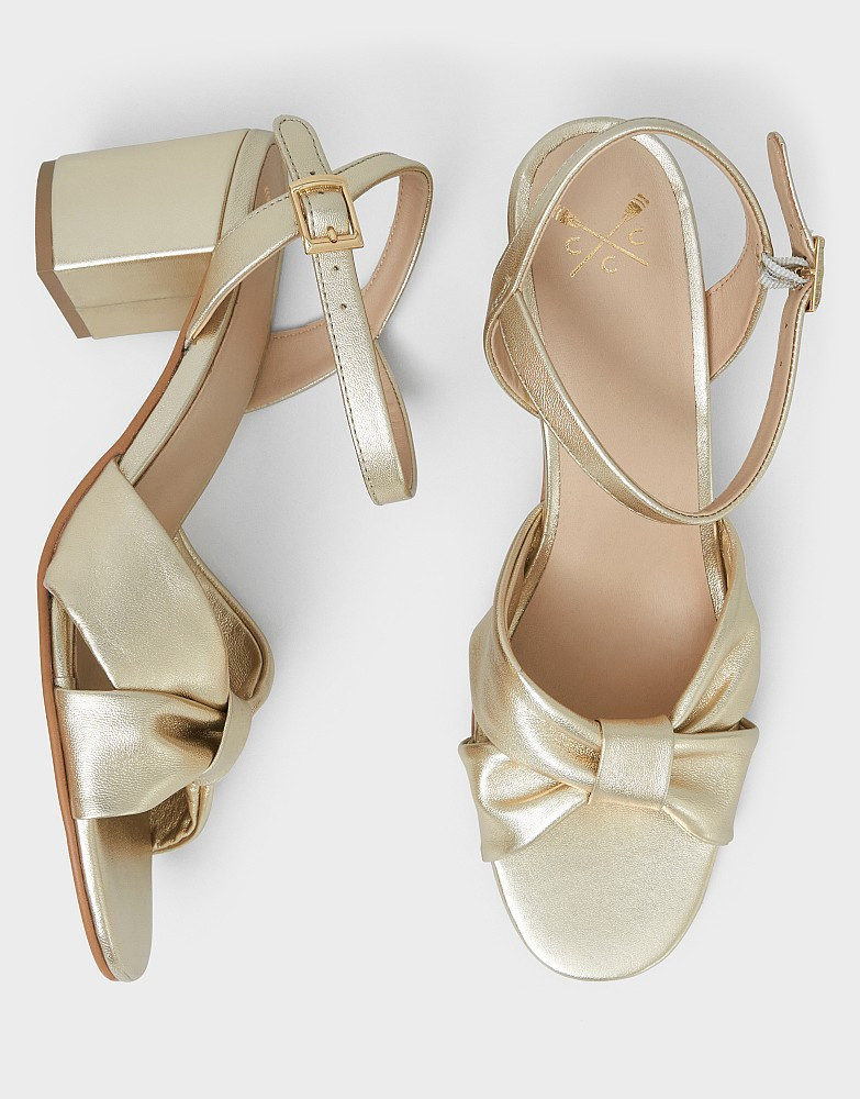Women's Knotted Heel in Silver from Crew Clothing | Crew Clothing (UK)