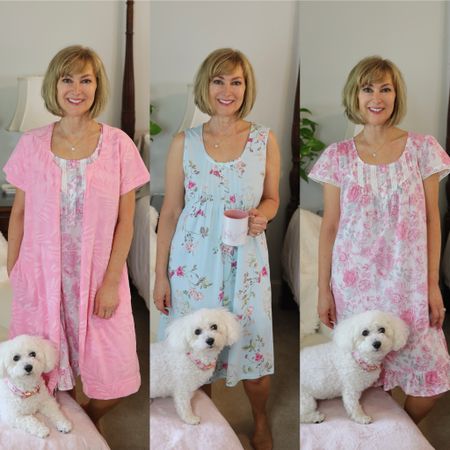 Spring pajamas and robes on sale! Miss Elaine is a name you can trust for quality fabrics and beautiful feminine details.

#LTKsalealert #LTKover40 #LTKhome