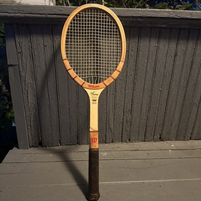 Wilson Jack Kramer Autograph Wood Tennis Racquet Vintage, 4 5/8, Strata-Bow USA | eBay US