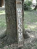 Large Handmade WELCOME Porch Sign 4 FT tall | Amazon (US)