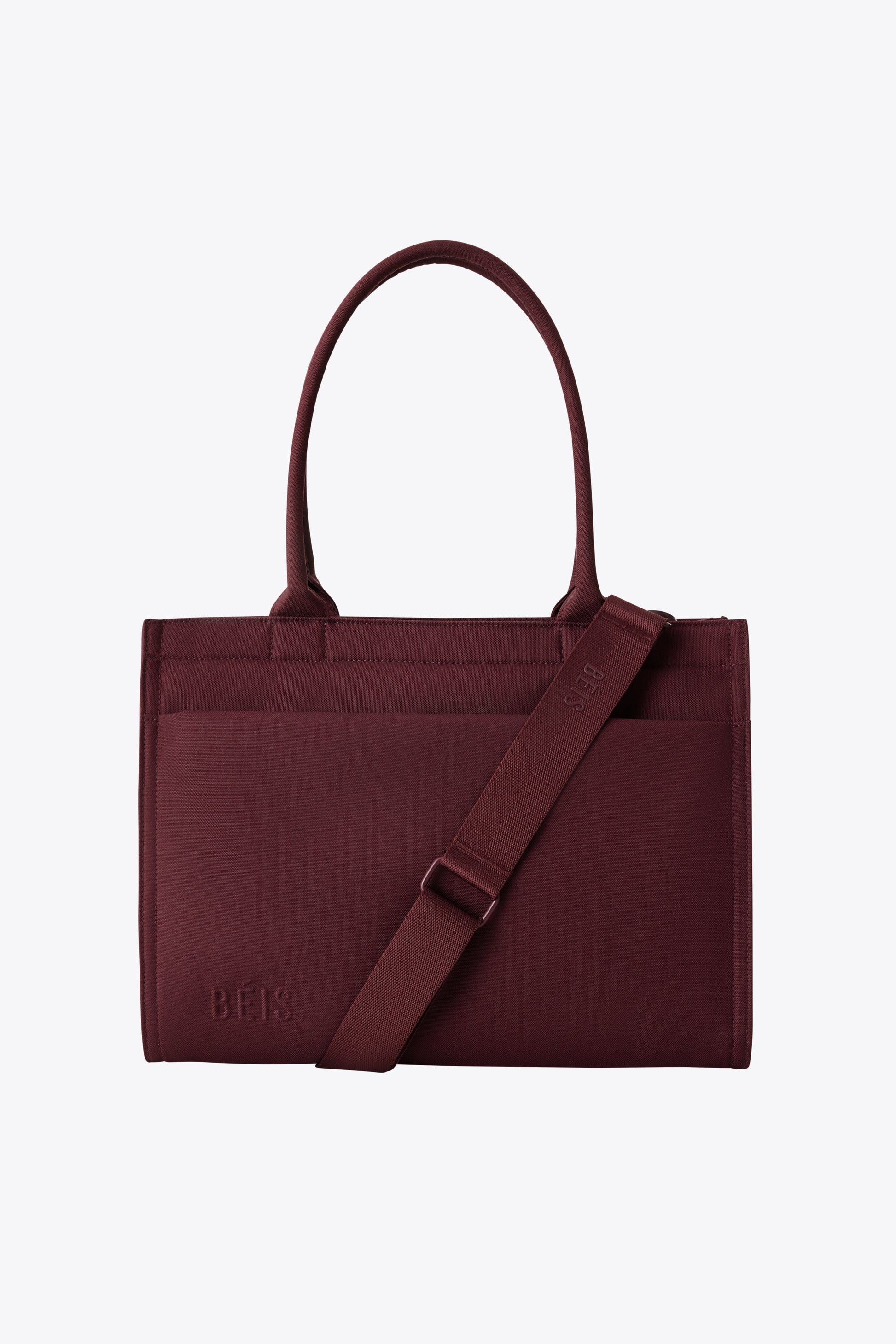 The Book Tote in Burgundy | BEIS