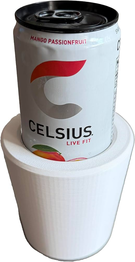 Slim Can Cup Holder Adapter (3D Printed in The USA) (White) | Amazon (US)
