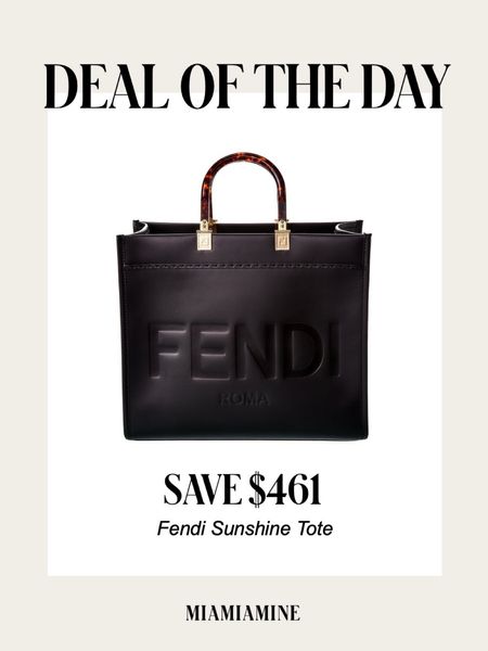 Deal of the day
Fendi sunshine tote on sale 

#LTKitbag #LTKsalealert #LTKstyletip