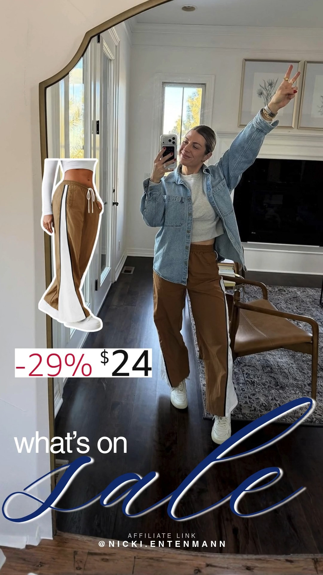 My comfy Y2K inspired track pants crafted for everyday brilliance blend comfort, style, and confidence seamlessly. Paired with a vintage denim jacket, they make modern fashion effortlessly chic. #y2kfashion #trackpants #denimjacket #amazonfinds #comfortchic #styleessentials #ootdfashion #streetstyle #shoppingdeal #modernliving 🌟👖🧥 

 #LTKdayinmylife #LTKootd #LTKSaleAlert