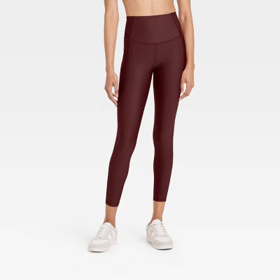 Women's Effortless Support High-Rise Pocketed 7/8 Leggings - All In Motion™ | Target