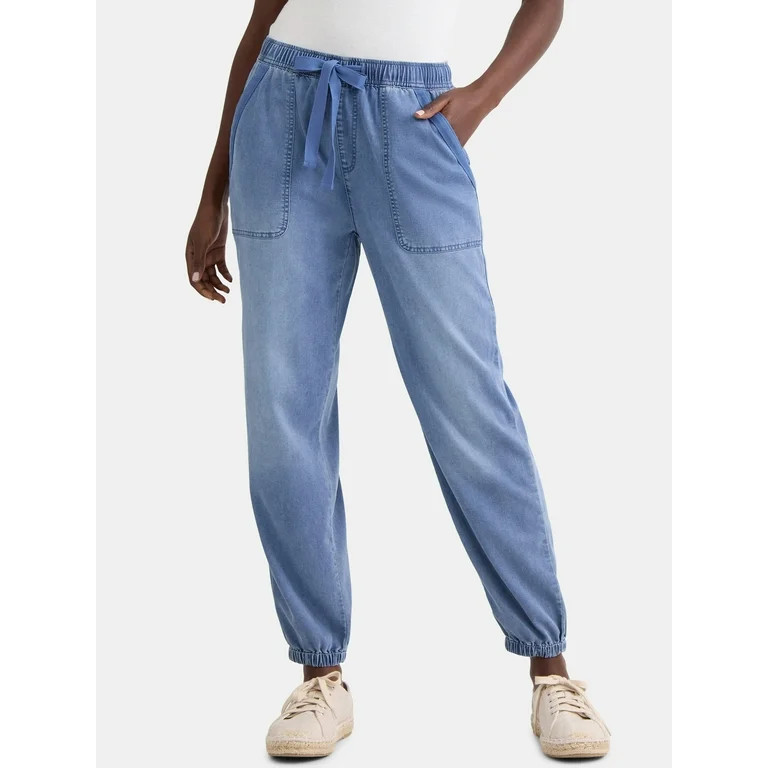 Time and Tru Women's High Rise Parachute Jogger, 28" Inseam, Sizes XS-XXXL - Walmart.com | Walmart (US)