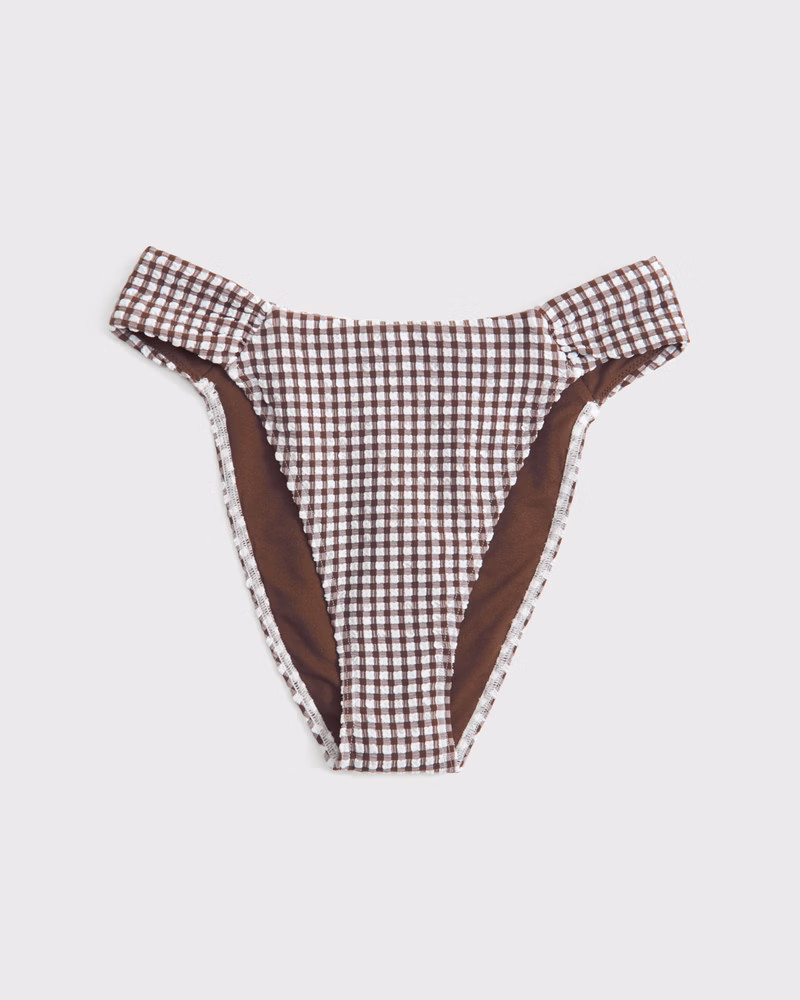 Ruched-Side Mid Rise Moderate Bottom | Abercrombie & Fitch (US)