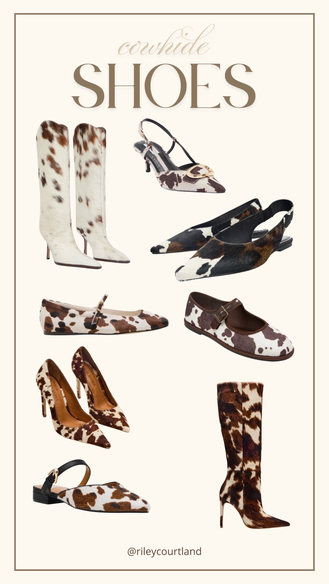 Fav trend this season !! Alll the cowhide and western neutrals 🤎

#LTKFindsUnder100 #LTKFindsUnder50 #LTKShoeCrush
