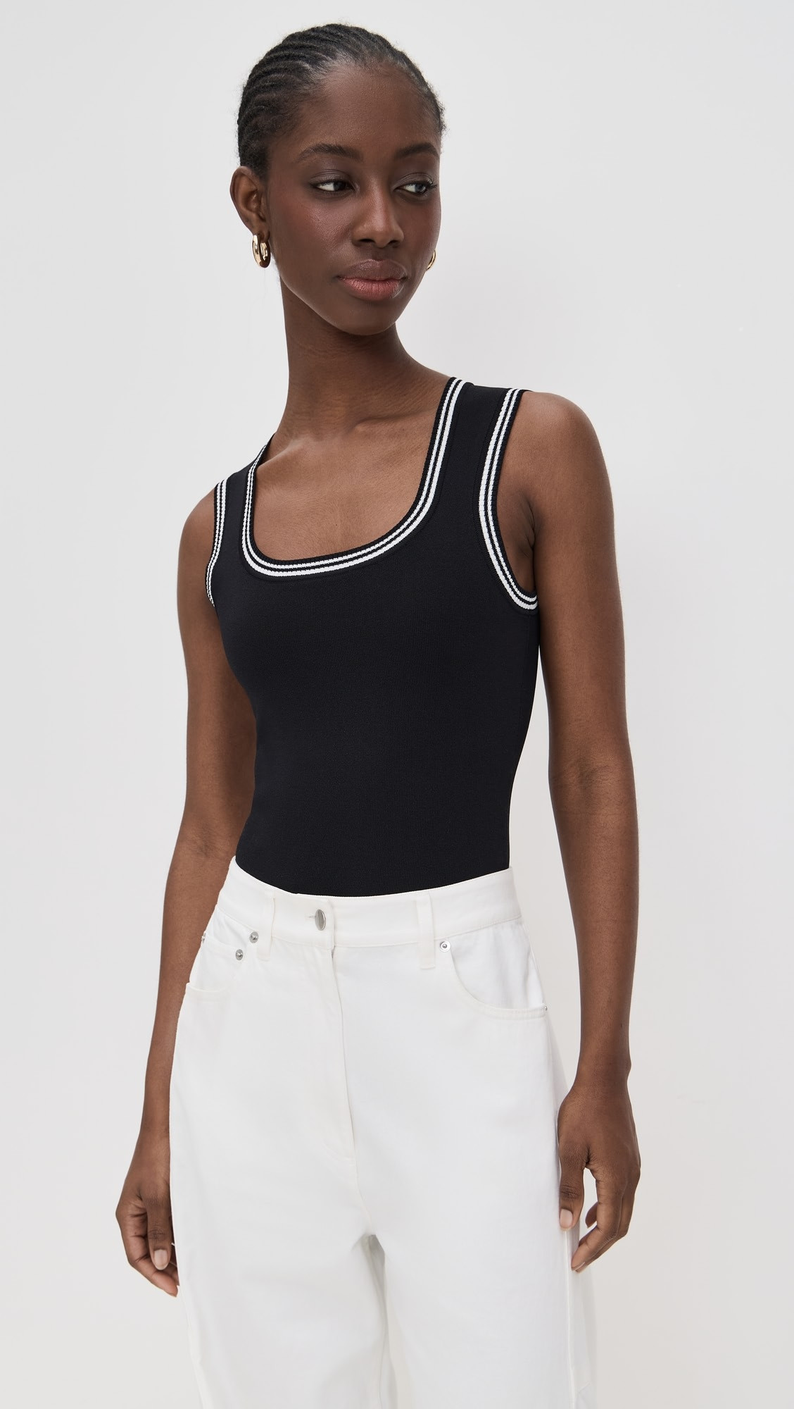 Ringer Square Neck Tank Bodysuit | Shopbop