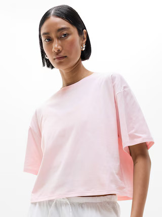 True Cotton Crop Tee | Athleta