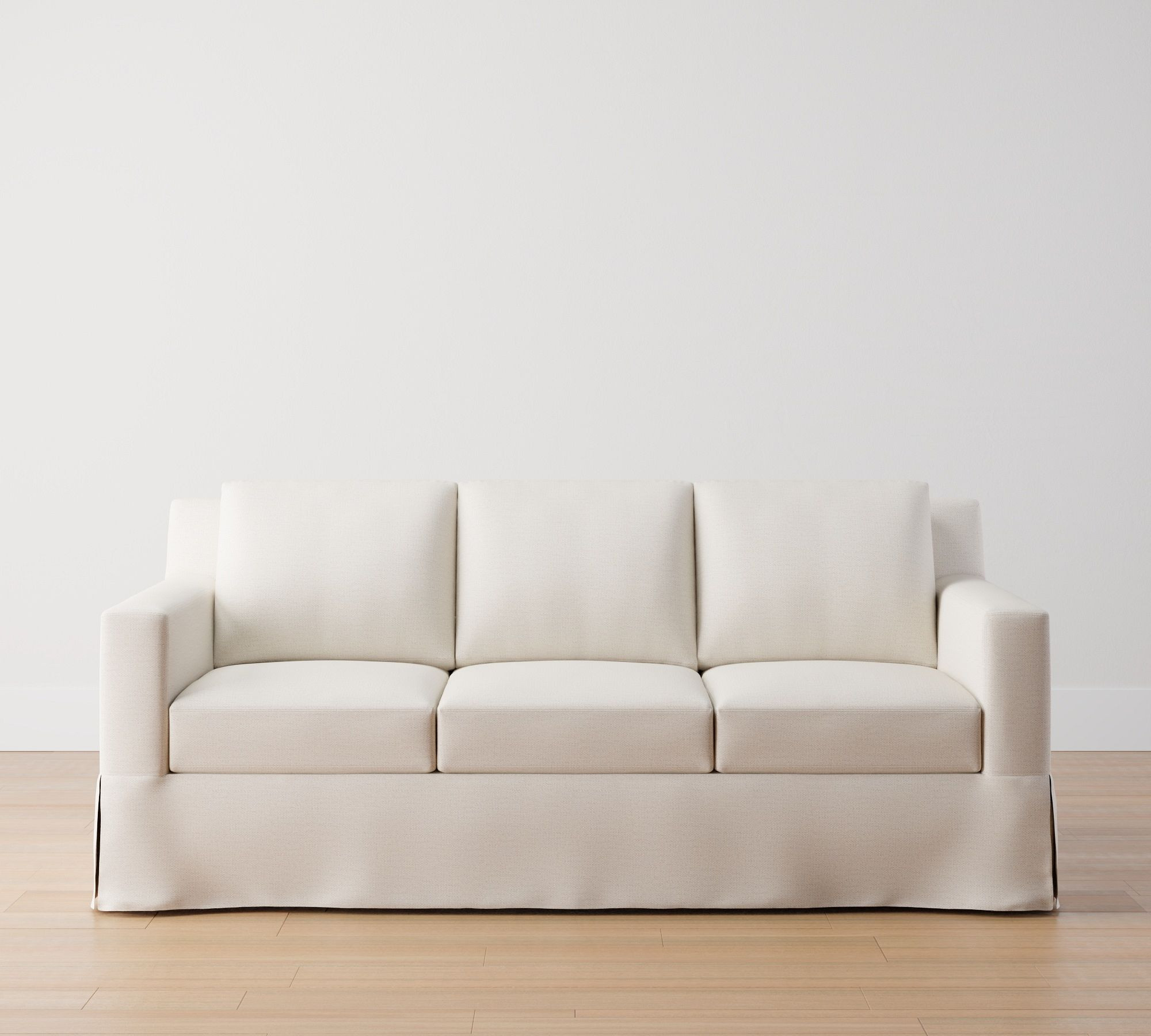 York Square Arm Slipcovered Sofa (60"-108") | Pottery Barn (US)